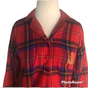 Ralph Lauren two piece plaid pajama set